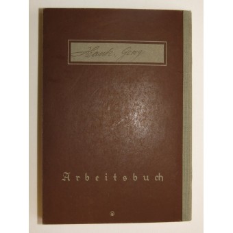 Трудовая книжка 3-й Рейх, на работника типографии. Espenlaub militaria